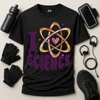 I Love Science Cooling Performance Crew T-Shirt