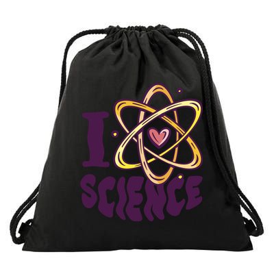 I Love Science Drawstring Bag