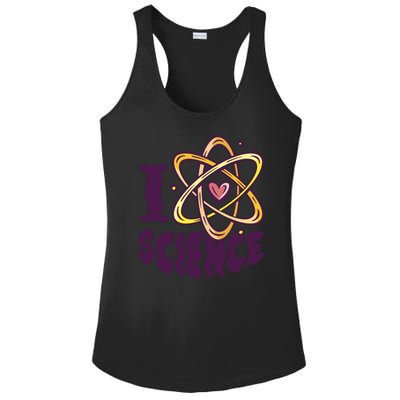 I Love Science Ladies PosiCharge Competitor Racerback Tank