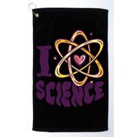 I Love Science Golf Towel