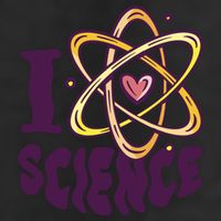 I Love Science Golf Towel