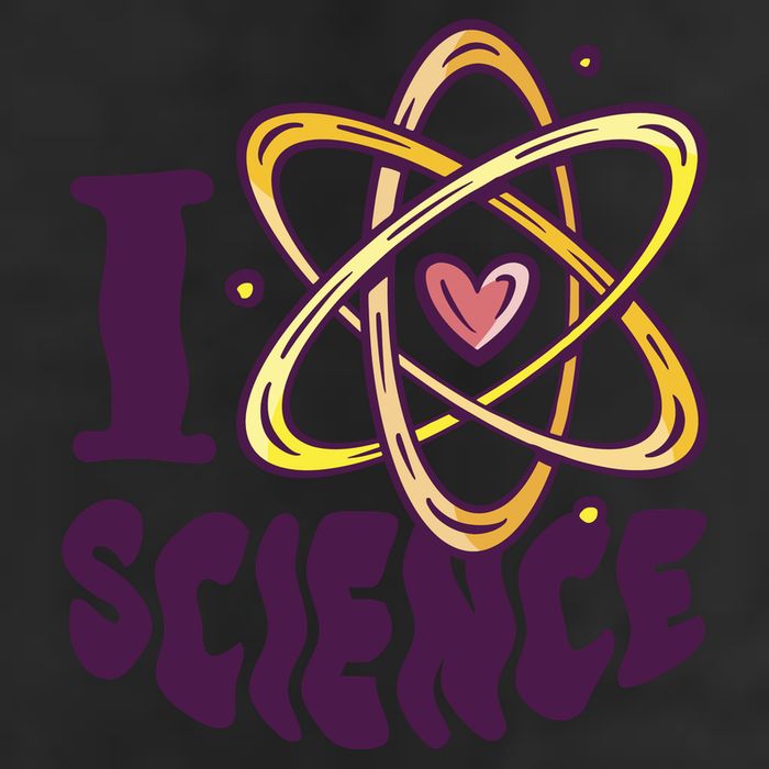 I Love Science Golf Towel