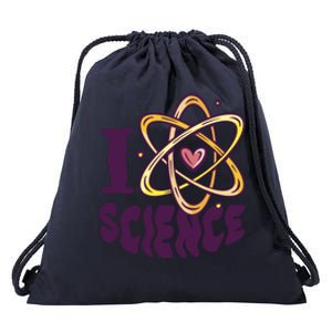 I Love Science Drawstring Bag