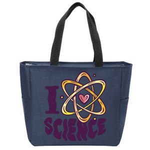 I Love Science Zip Tote Bag