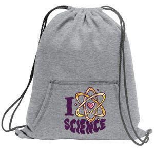 I Love Science Sweatshirt Cinch Pack Bag