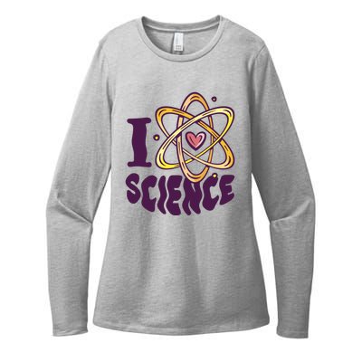 I Love Science Womens CVC Long Sleeve Shirt