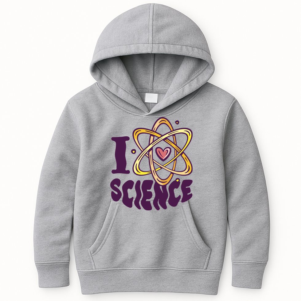 I Love Science Kids Hoodie