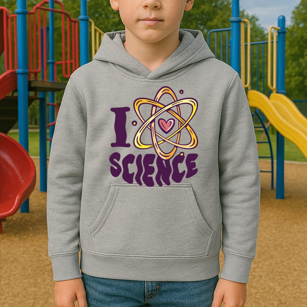 I Love Science Kids Hoodie