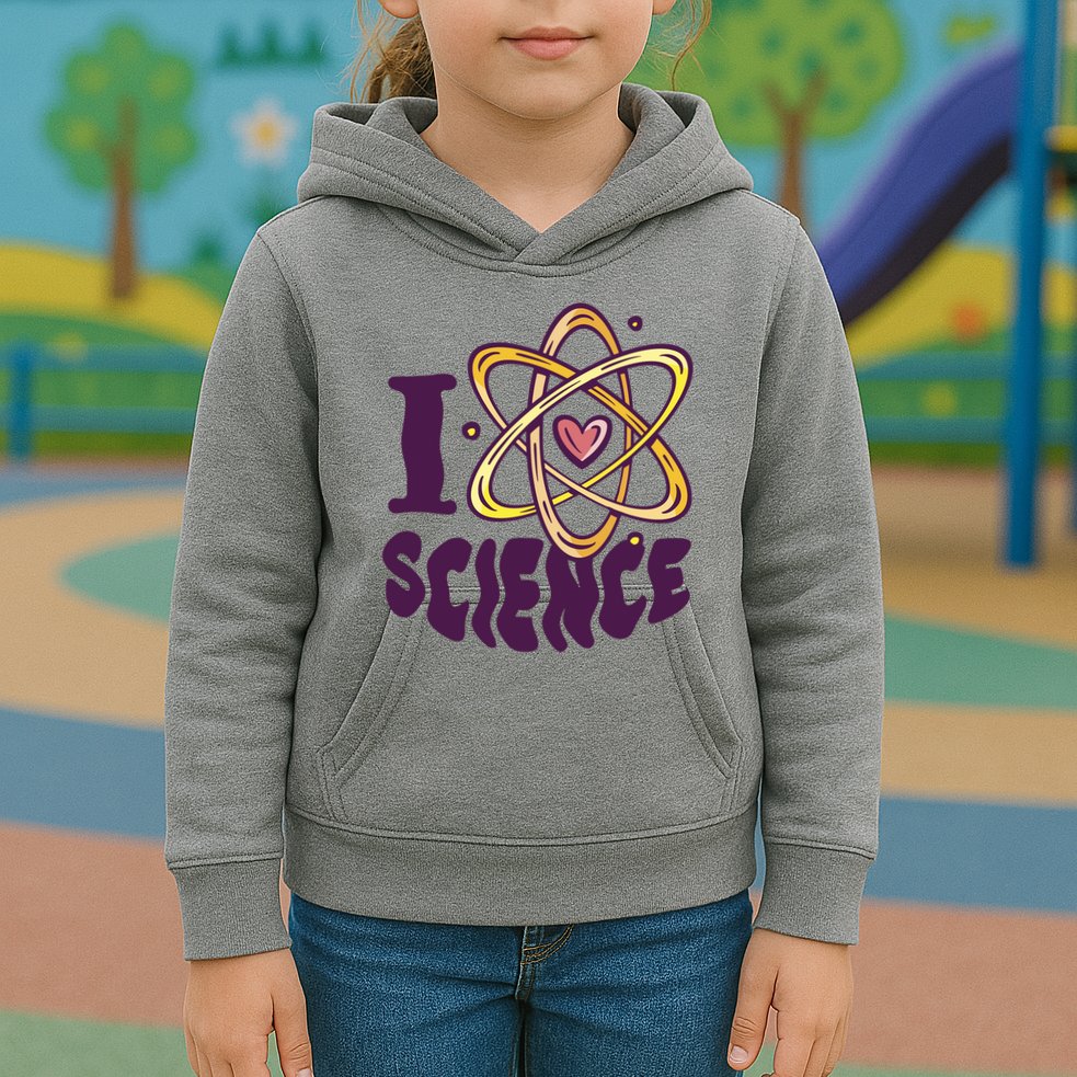 I Love Science Kids Hoodie