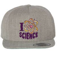 I Love Science Wool Snapback Cap