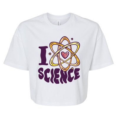 I Love Science Bella+Canvas Jersey Crop Tee