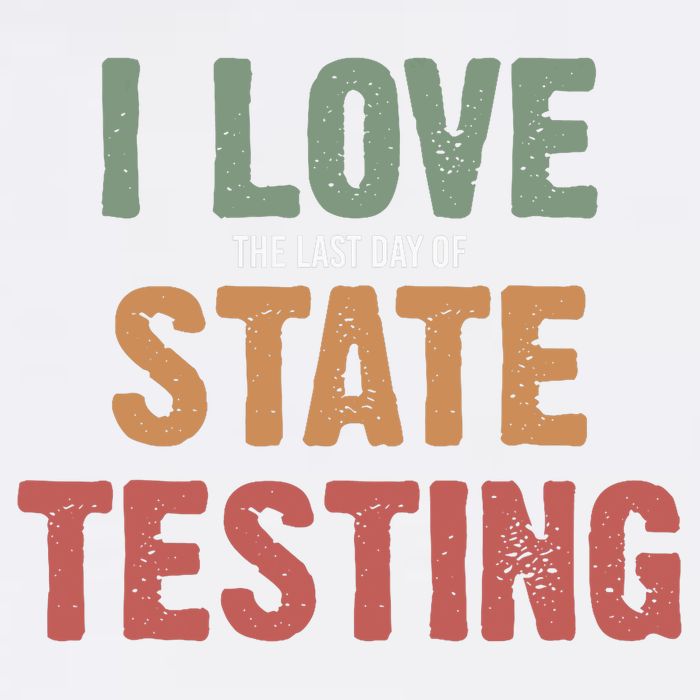 I Love State Testing Funny State Testing Day STAAR Test Day  Cooling Performance Crew T-Shirt