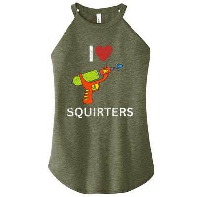 I Love Squirters Women's Perfect Tri Rocker Tank