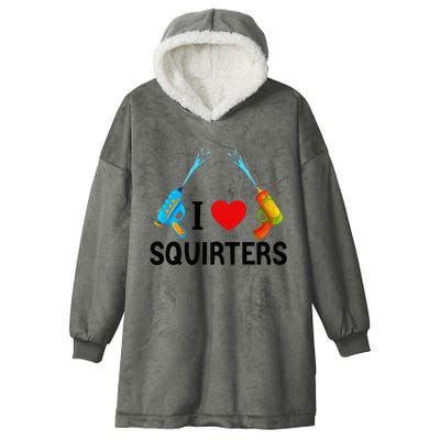 I Love Squirters Hooded Wearable Blanket