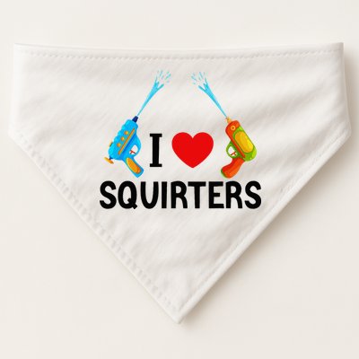 I Love Squirters USA-Made Doggie Bandana