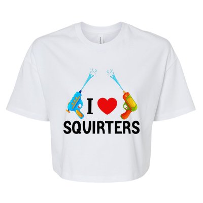 I Love Squirters Bella+Canvas Jersey Crop Tee