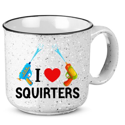 I Love Squirters 15oz Campfire Ceramic Mug