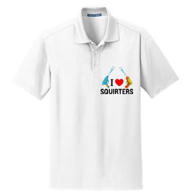 I Love Squirters Dry Zone Grid Polo