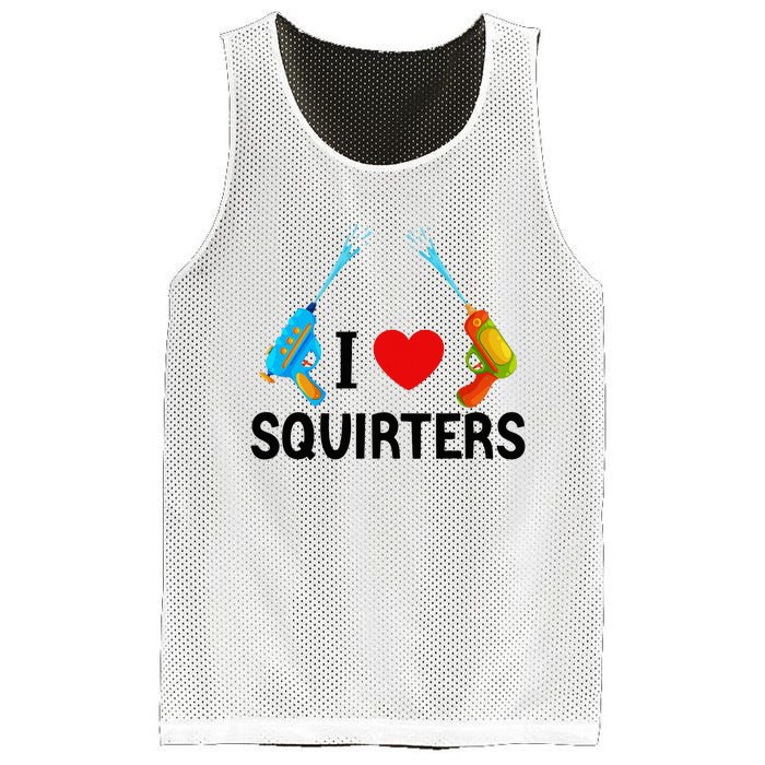 I Love Squirters Mesh Reversible Basketball Jersey Tank