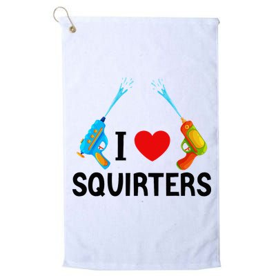 I Love Squirters Golf Towel