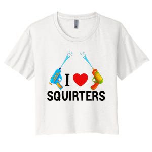 I Love Squirters Women's Crop Top Tee