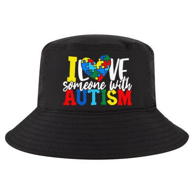 I Love Someone With Autism Autistic Awareness Cool Comfort Performance Bucket Hat