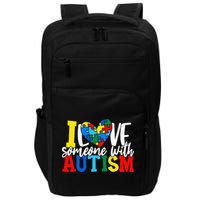 I Love Someone With Autism Autistic Awareness Impact Tech Backpack