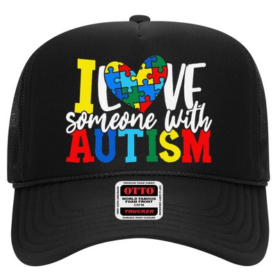 I Love Someone With Autism Autistic Awareness Trucker Hat