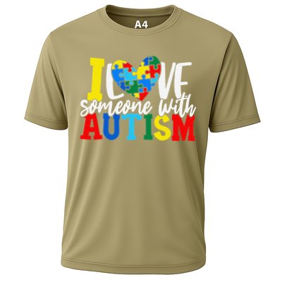 I Love Someone With Autism Autistic Awareness Performance Shirt