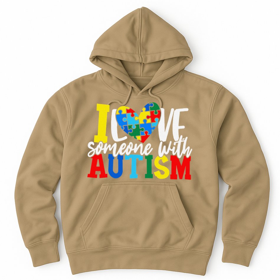 I Love Someone With Autism Autistic Awareness Hoodie