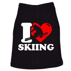 I Love Skiing Gift For Skier Doggie Tank