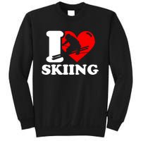 I Love Skiing Gift For Skier Sweatshirt