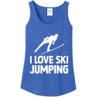 I Love Ski Jumping Winter Sports Ramp Lover SkiJumping Fan Gift Ladies Essential Tank