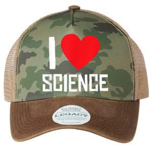 I Love Science Heart Nerd Legacy Tie Dye Trucker Hat