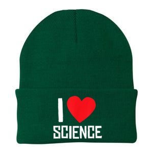 I Love Science Heart Nerd Knit Cap Winter Beanie