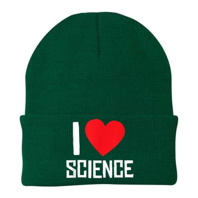 I Love Science Heart Nerd Knit Cap Winter Beanie