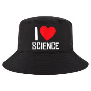 I Love Science Heart Nerd Cool Comfort Performance Bucket Hat