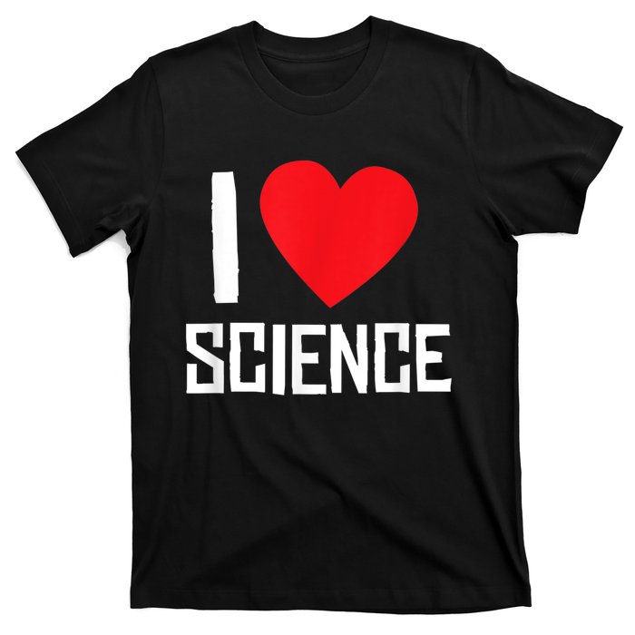 I Love Science Heart Nerd T-Shirt