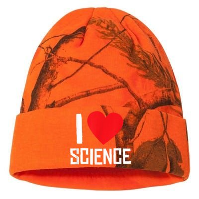 I Love Science Heart Nerd Kati Licensed 12" Camo Beanie