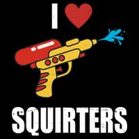 I Love Squirters Funny Water Gun Tie-Dye Long Sleeve Shirt