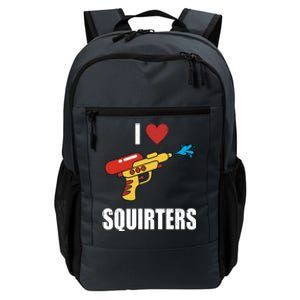 I Love Squirters Funny Water Gun Daily Commute Backpack