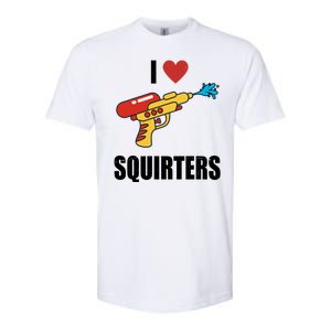 I Love Squirters Funny Water Gun Softstyle CVC T-Shirt