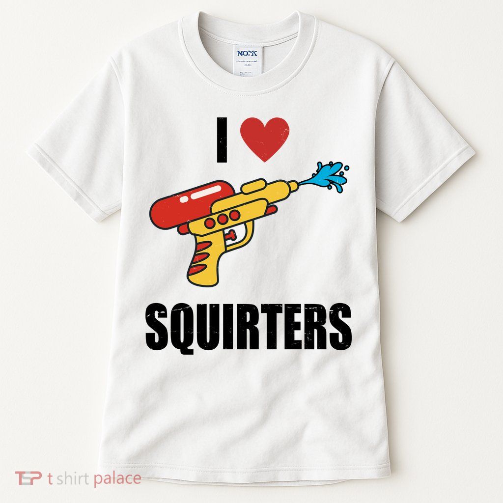 I Love Squirters Funny Water Gun Tall T-Shirt