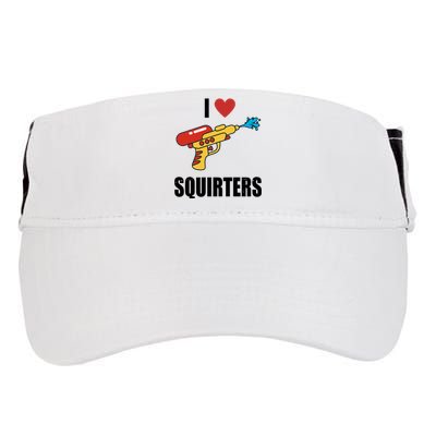 I Love Squirters Funny Water Gun Adult Drive Performance Visor