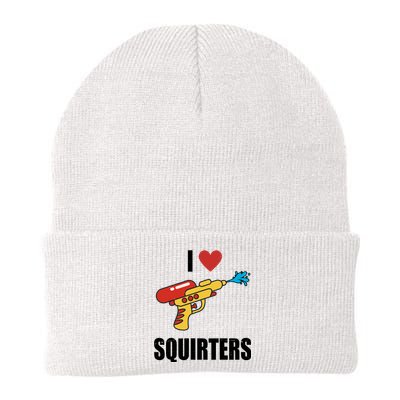 I Love Squirters Funny Water Gun Knit Cap Winter Beanie