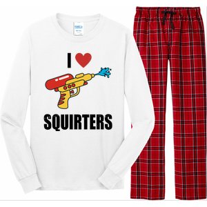 I Love Squirters Funny Water Gun Long Sleeve Pajama Set