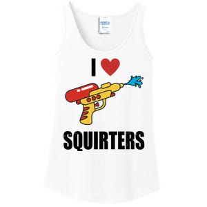 I Love Squirters Funny Water Gun Ladies Essential Tank