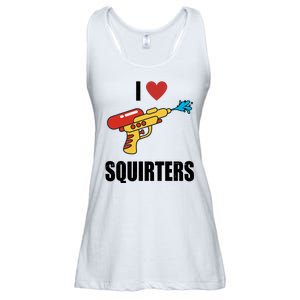 I Love Squirters Funny Water Gun Ladies Essential Flowy Tank