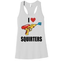 I Love Squirters Funny Water Gun Women's Racerback Tank