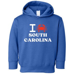 I Love South Carolina Crab Shellfish National Seafood Month Gift Toddler Hoodie